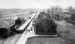 The Blyth CPR station during its heyday.